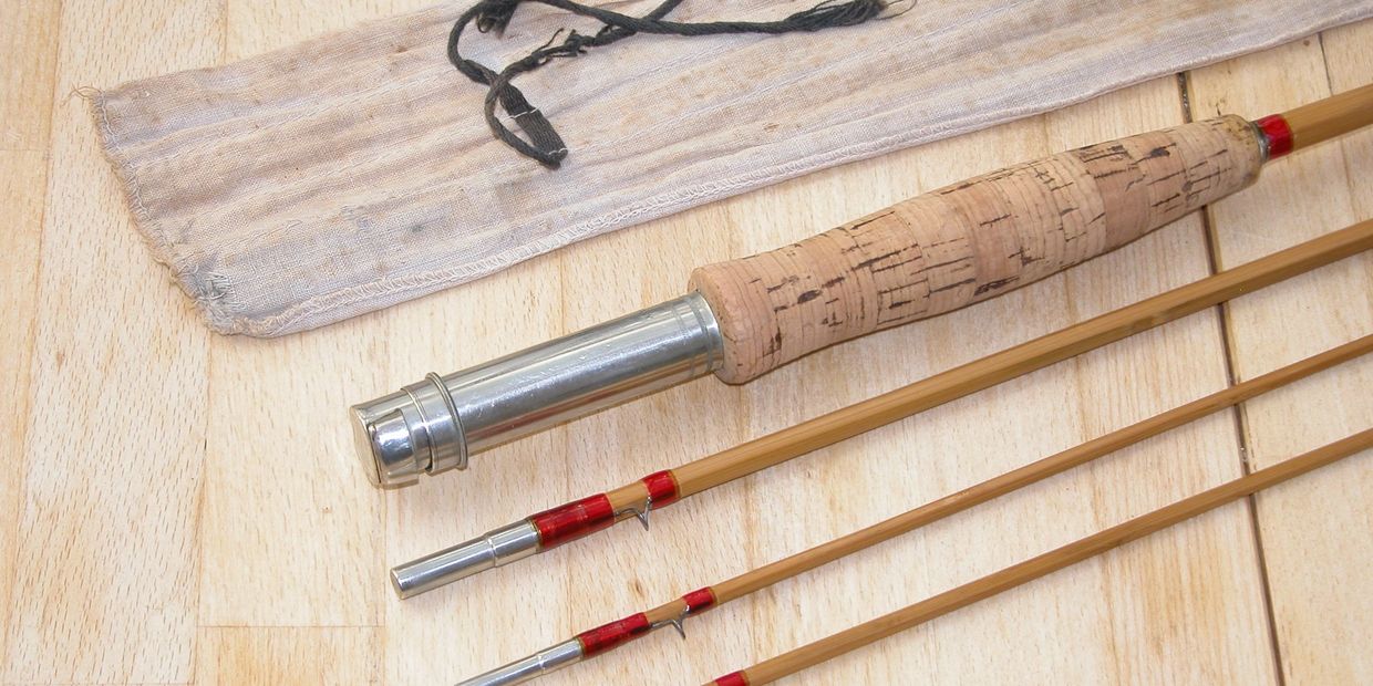 A beautiful vintage bamboo fly rod