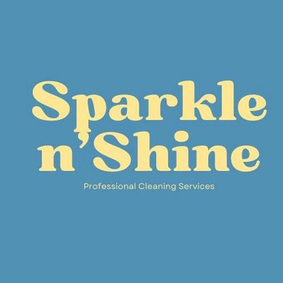 Logo for Sparkle n' Shine cleaning services.