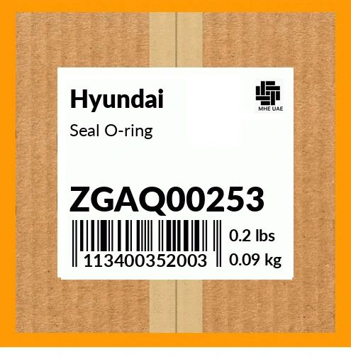 Hyundai Seal O-ring P/N: ZGAQ00253