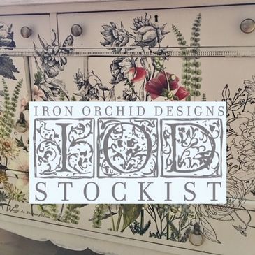 iron orchid designs  transfers décor stamps IOD stockist painted furniture chalk paint flowers 