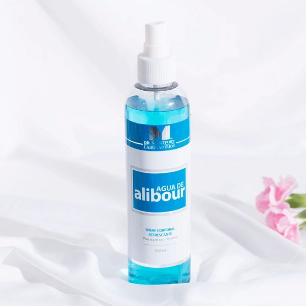 Spray corporal refrescante Agua de alibour de 250 ml.