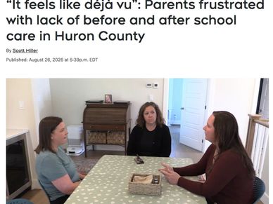 Parents discuss shortage of before and after school care in Huron County.