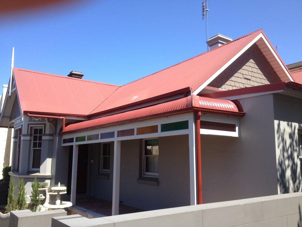 Rolled top 400mm radius corner flashing MANLY  Sydney Australia