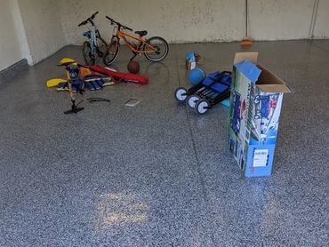 Non epoxy garage floor in San Rafael, CA #polyaspartic #eco-friendly #ecodur 