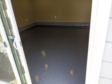 Non epoxy home office floor in San Leandro, CA #polyaspartic #eco-friendly #ecodur 