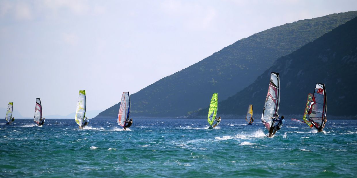 Sailing and Windsurfing in Tuscany at Bilancino Lake