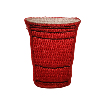 Embroidered Red Cup Patch