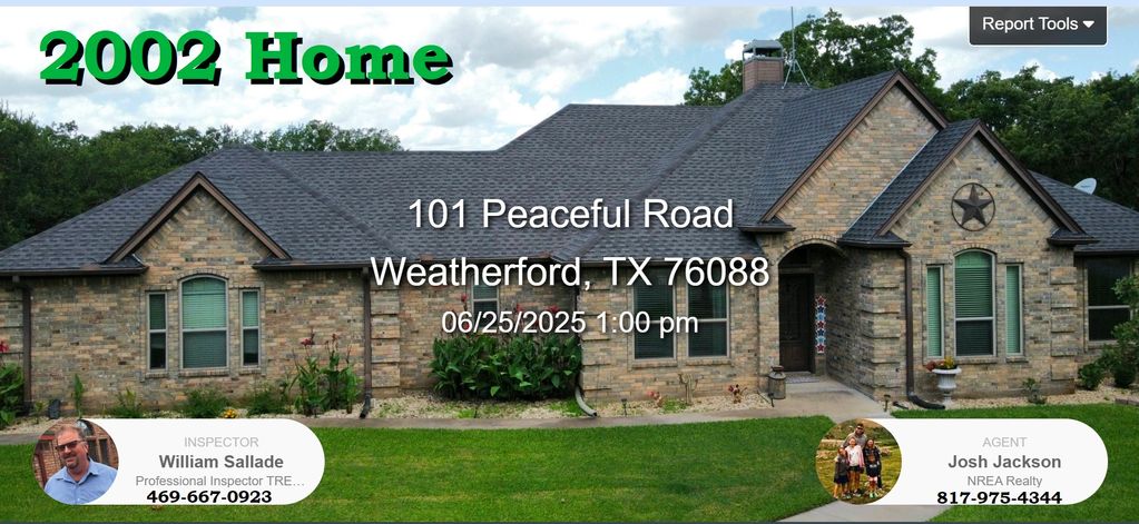 Home inspection for Josh Jackson 817-975-4344