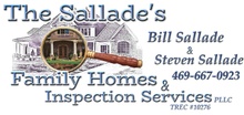 The Sallade's Family Homes & Inspection Services PLLC
469-6670923