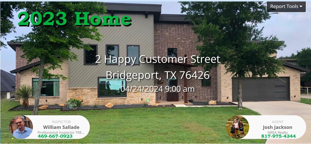 Home inspection for Josh Jackson 817-975-4344