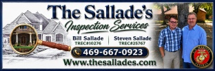The Sallade's Family Homes & Inspection Services PLLC
469-6670923