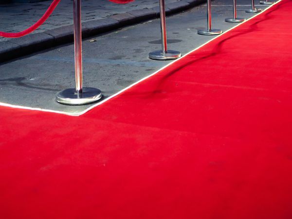 closeup shot of red carpet 