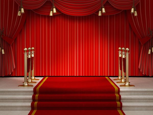 red carpet event setup