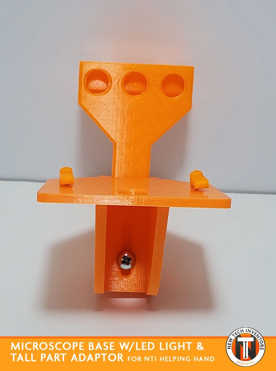 Microscope Base with LED light and Tall Part Adaptor