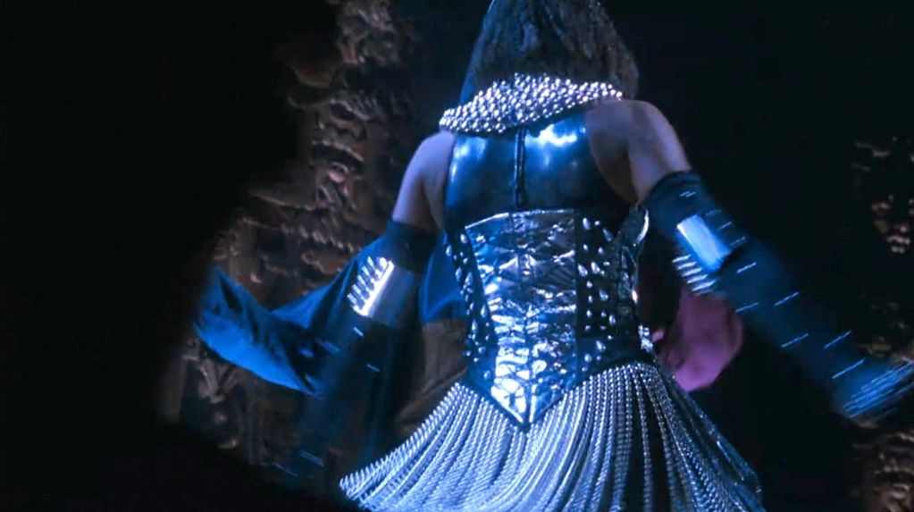 Image shows a back view of the costume.
