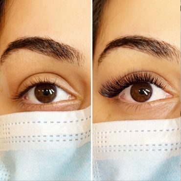 Natural Volume eyelash extensions 