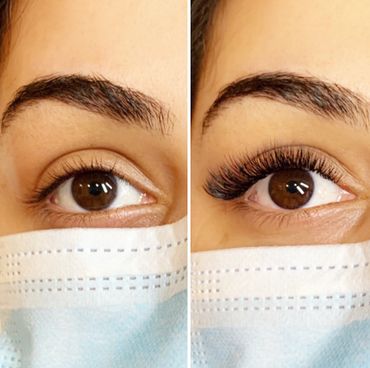 Volume eyelash extensions 