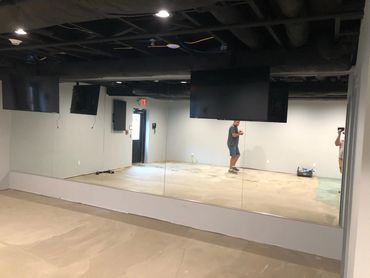 Gym mirror installation, NJ
