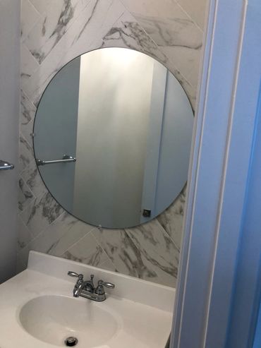 Custom mirror installation, NJ