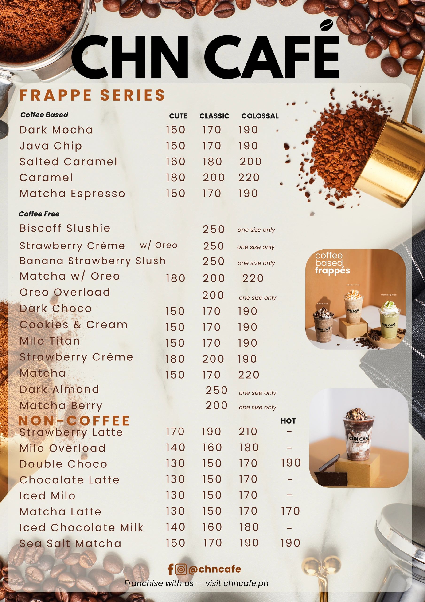 CHN SM Cabanatuan Menu