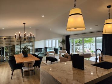 Modern interior photos of this beautiful Lux air B&B rental! 
