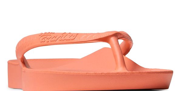 ARCHIES- Arch Support Thongs-Coral - Feet First Podiatry Centre