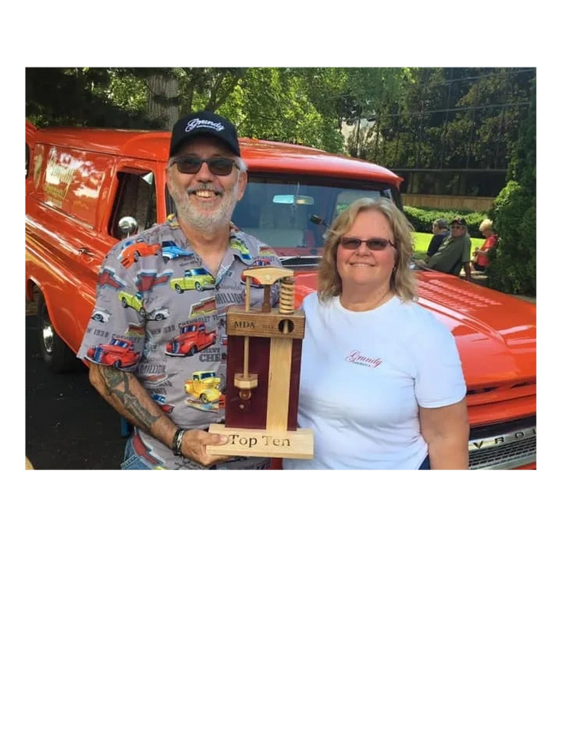 Vilma and her husband Tom. Both advid car enthusiasts. 