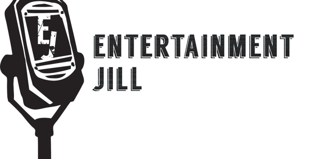 Logo with a microphone and text 'Entertainment Jill'.
