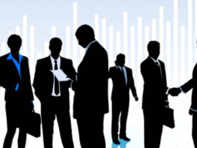 Business people shaking hands