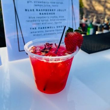 Mobile bartending custom cocktail