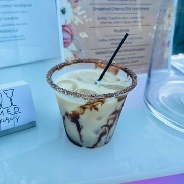 Mobile bartending custom cocktail, mudslide