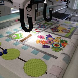From beautiful fabrics and custom quilting, we can help you create the quilt of your dreams. 