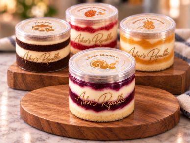 Assorted Handcrafted Cloud Cake Jars