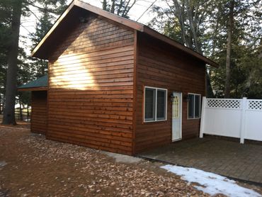 cedar siding
custom masonry
