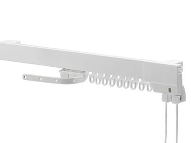 Picture of made to measure corded curtain track.