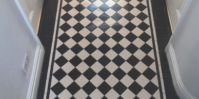 Jurraf Victorian & Edwardian 1860 reproduction Minton tile floors