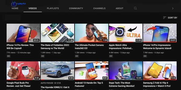 Tech review videos on smartphones, gadgets, and automotive tech on IsMyTV YouTube channel.