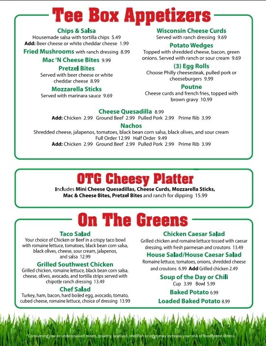 Appetizers, salads and platters