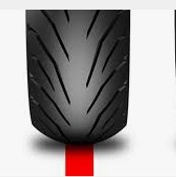 Motorcycle tire versus Car tire