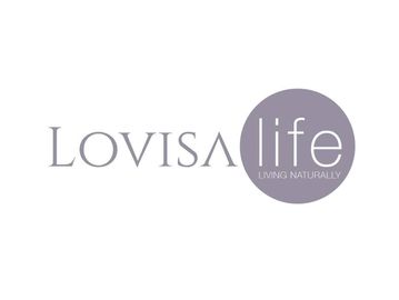 Logo of Lovisa Life with natural living theme.