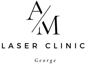 AM Laser Clinic logo with 'George' below it in elegant font.