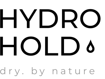 Minimalist black and white logo with the text 'dry. by nature'.