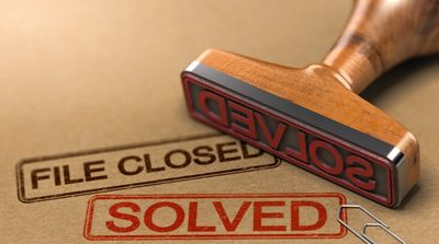 Image of A that says solved and file closed