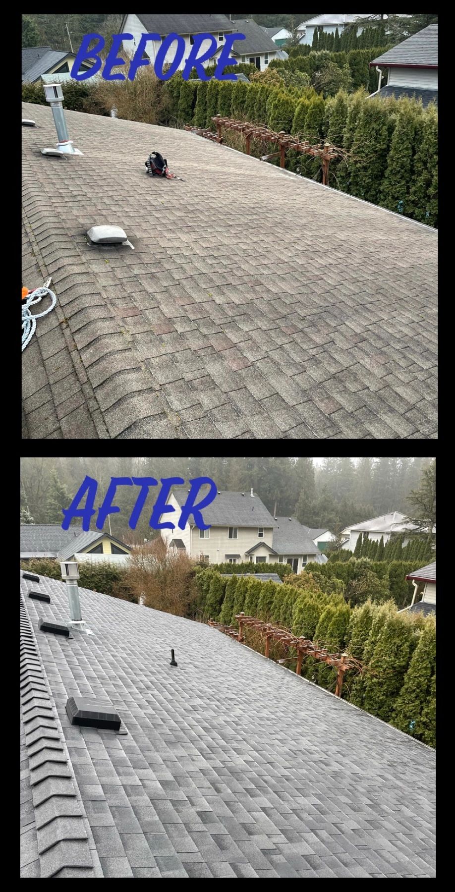 Before & After Re roof Picture 
Done by : Sardis Roofing