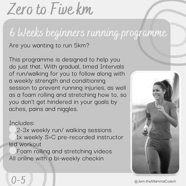 6-week beginner running plan for 5km with guided sessions and injury prevention.