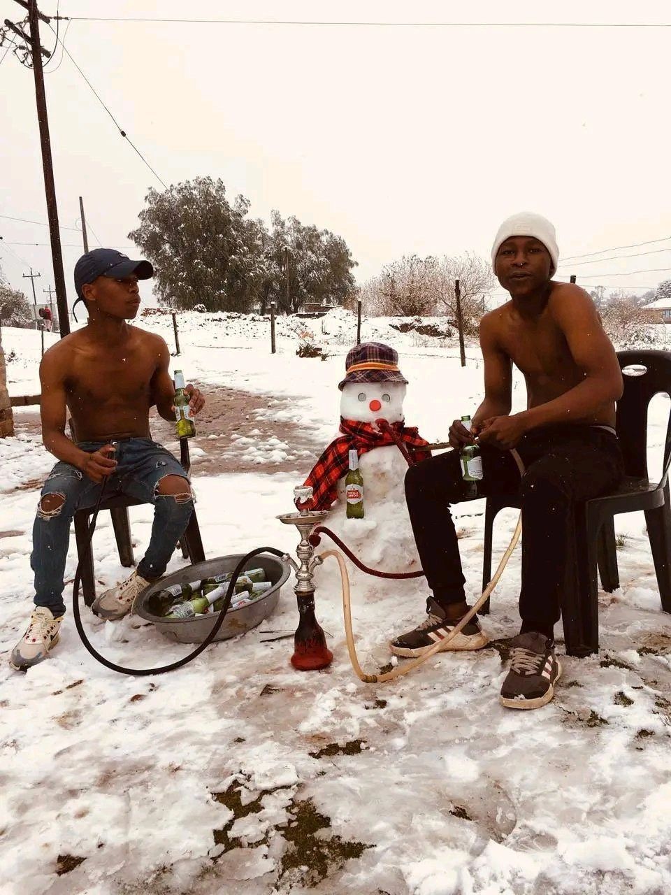 A popular liquor brand is looking for the KwaZulu-Natal men who went viral for their snow photos over the weekend.