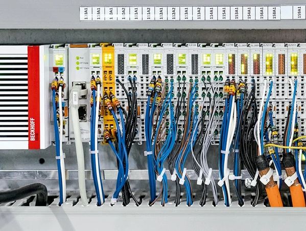 Beckhoffs PLC and PLC cards on control panel