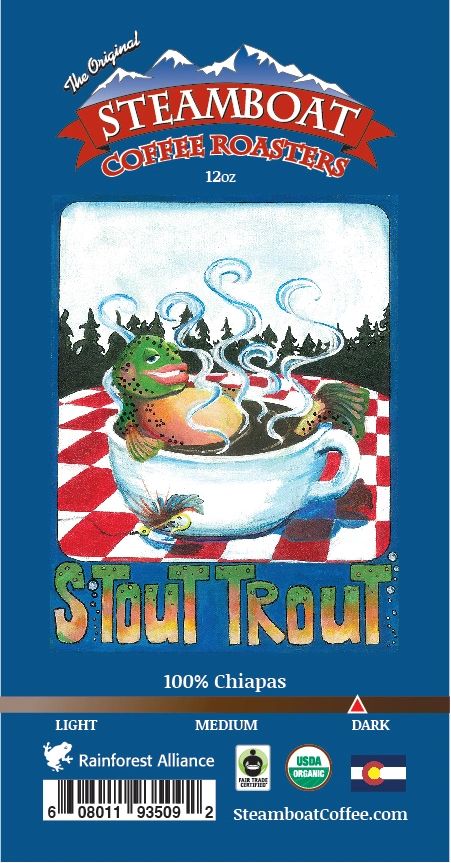 Image of Stout Trout Coffee - Now Available at the Steamboat Coffee Club!