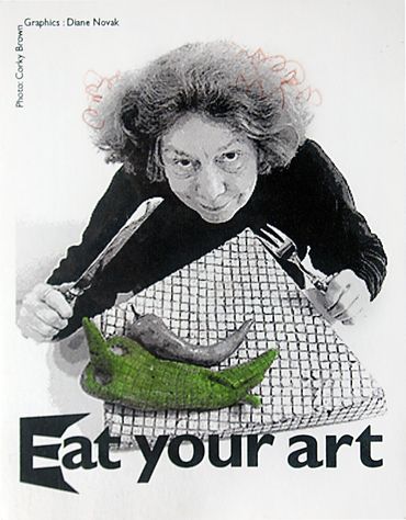 “Eat Your Art” BKB Gallery, Tacoma WA 2002 photo by Corky Brown 