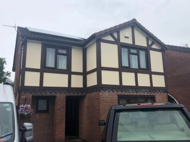 cladding fortex cladding tudour tudor boarding weather board fascia roofline freefoam gutters dry 